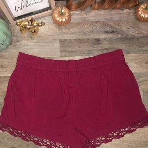 Express Shorts - NWOT! Burgundy Express Shorts!❤️ Express Shorts - NWOT! Burgundy Express Shorts!❤️